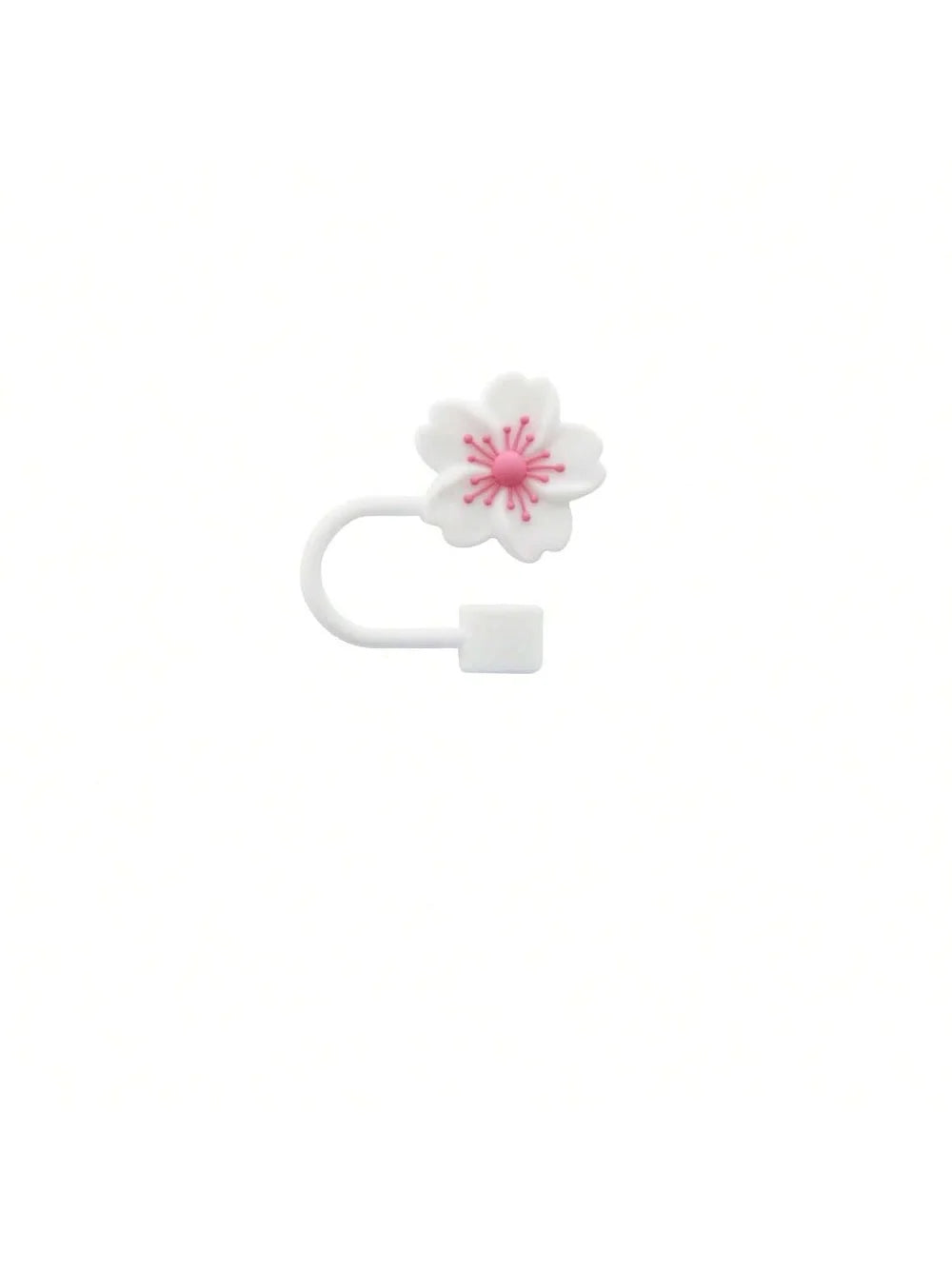 Flower Silicone Straw Covers For Stanley Cup Cute Silicone Flower Shape Drinking Dust Cap Straw Tips Cover Cup Accessories